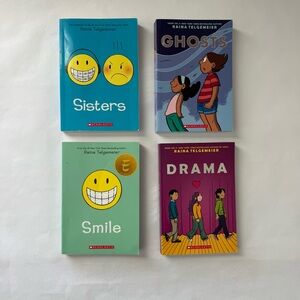 Bundle of 4 comic books by Raina Telgemeier